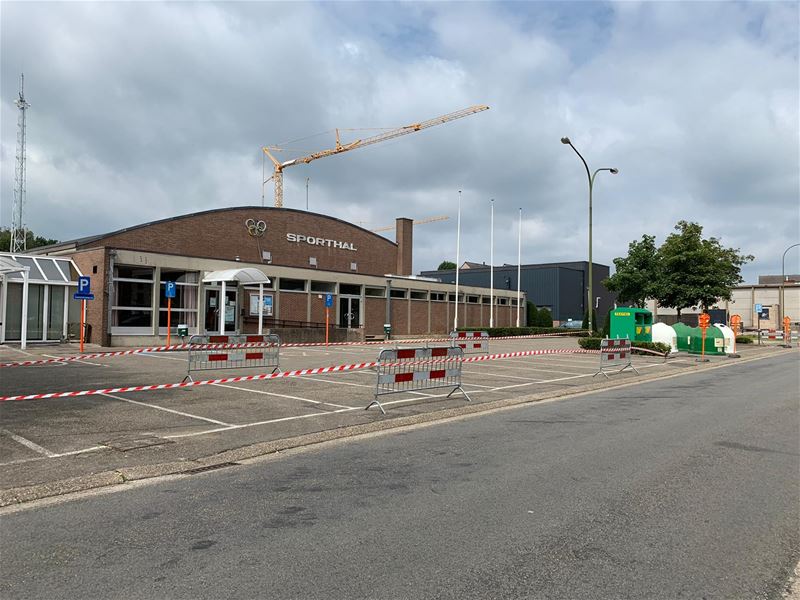 Parking Olympia afgesloten door instortingsgevaar