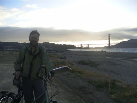 Paul Coolen op eindbestemming San Francisco