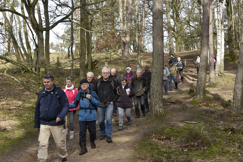 Pelgrims op weg tussen Bolderberg en Herkenrode