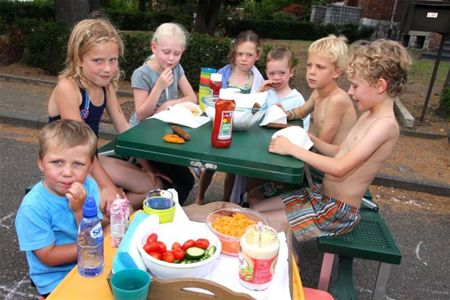 Picknick op de straat