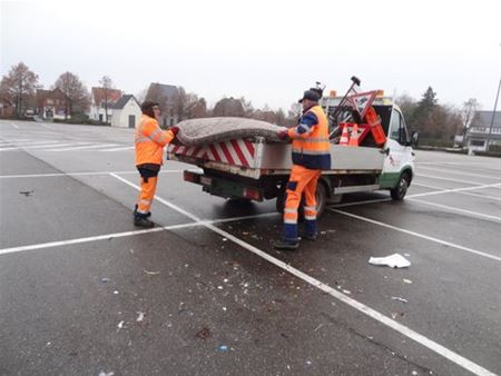 Plein wordt stortplaats