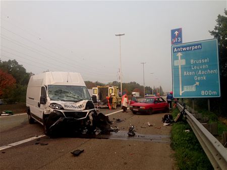 Problemen door ongevallen op E313