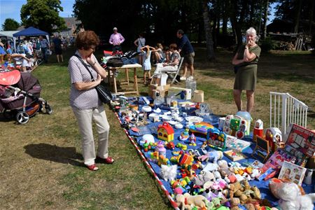 Rustige rommelmarkt langs de Schaapsweg