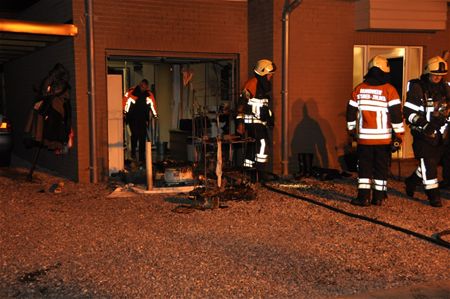 Schade bij brand in garage