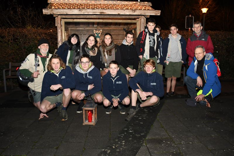 Scouts brachten het vredesvuur naar Eversel