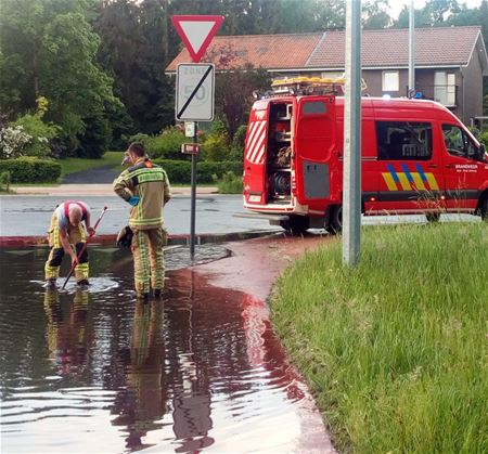 Stortbui veroorzaakt beperkte wateroverlast