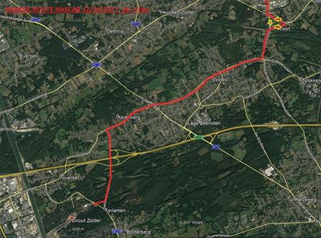 Straks Nascar-optocht door Zolder