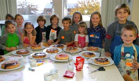 Taarten bakken, jong geleerd is ...