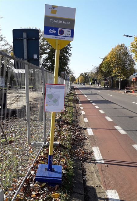 Tijdelijke bushalte lijkt behoorlijk gevaarlijk