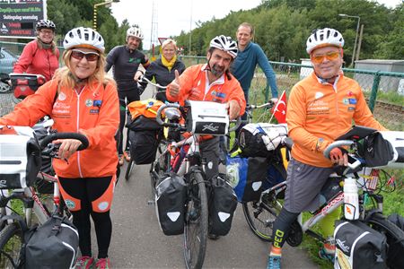 Turkse fietsers hebben aankomst in zicht