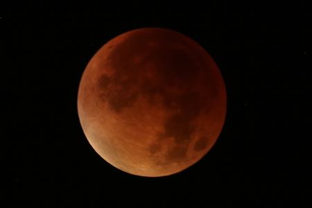 Vannacht was het maansverduistering