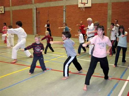 Veel belangstelling voor open karatetraining