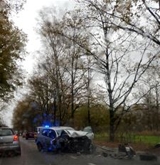 Veel ongevallen bij het slechte weer