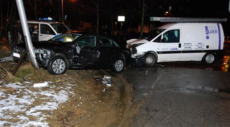 Veel schade bij botsing