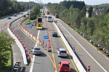 Verkeer op E 314 verloopt gesplitst