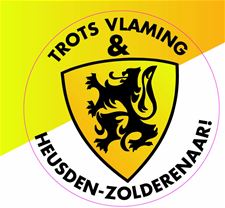 Vlaamse feestdag met vlaggen en stickers
