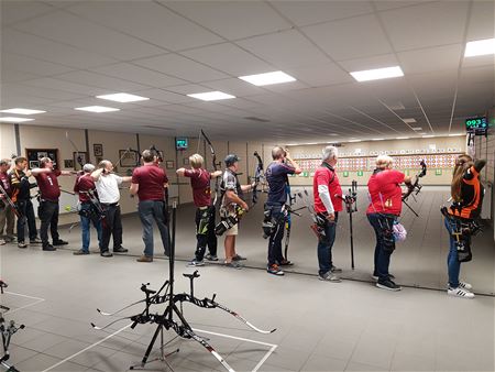 Vlaamse schutterswedstrijd bij Sint-Barbara