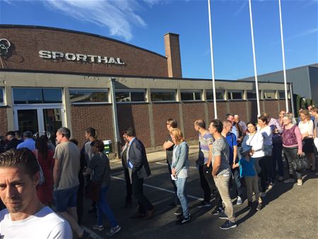 Wachtrijen aan de stemlokalen