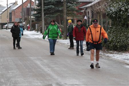 Wandelaars zijn niet bang voor koude