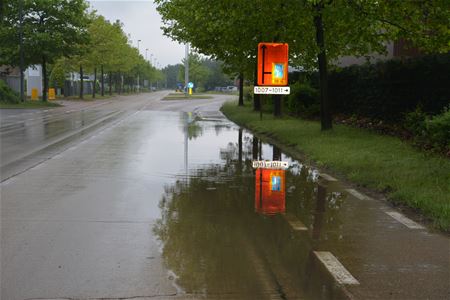 Water in Dellestraat trekt weg