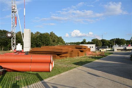 Werken zuiveringsstation op volle toeren