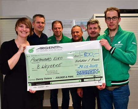ZolderRun schenkt € 800 aan 't Weyerke