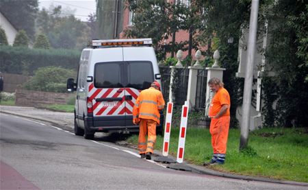 Zonder water door lekkende leiding