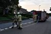 Tuinhuis brandt uit in de Merelstraat