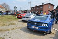 Mustang Fever:lokt veel volk en auto's