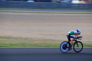 Renners rijden tijdritten op Circuit Zolder