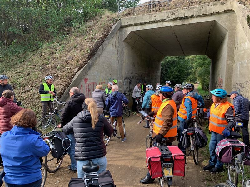 18 wandelaars en 55 fietsers op trage wegen