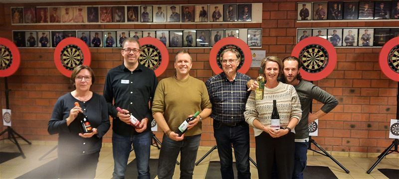 30 dartsspelers voor eer en fles bij KWB Berkenbos