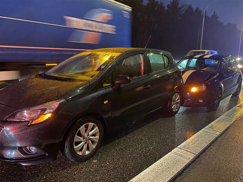 Alleen schade en hinder bij kop-staartaanrijding