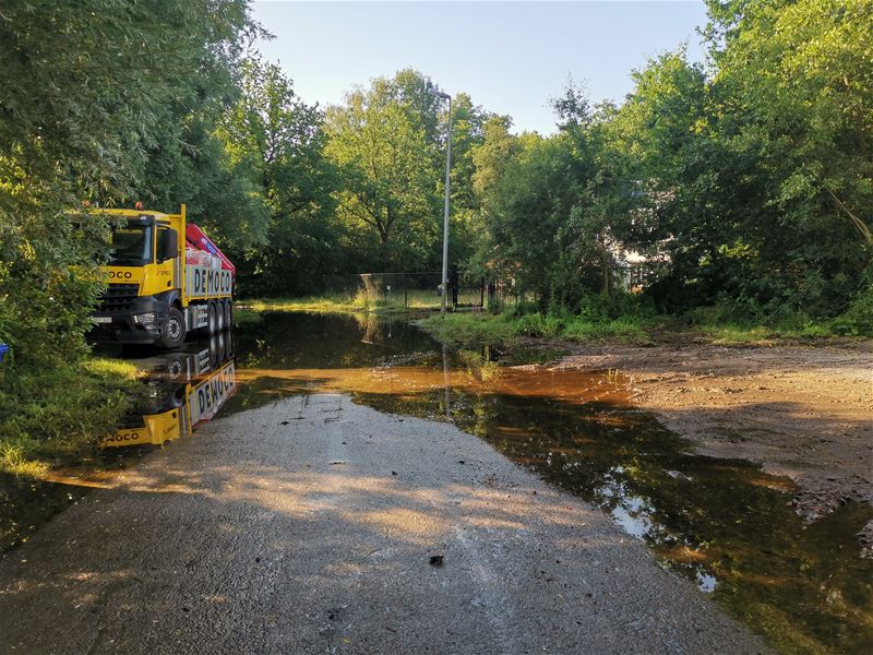 Ambachtlaan bijna droog