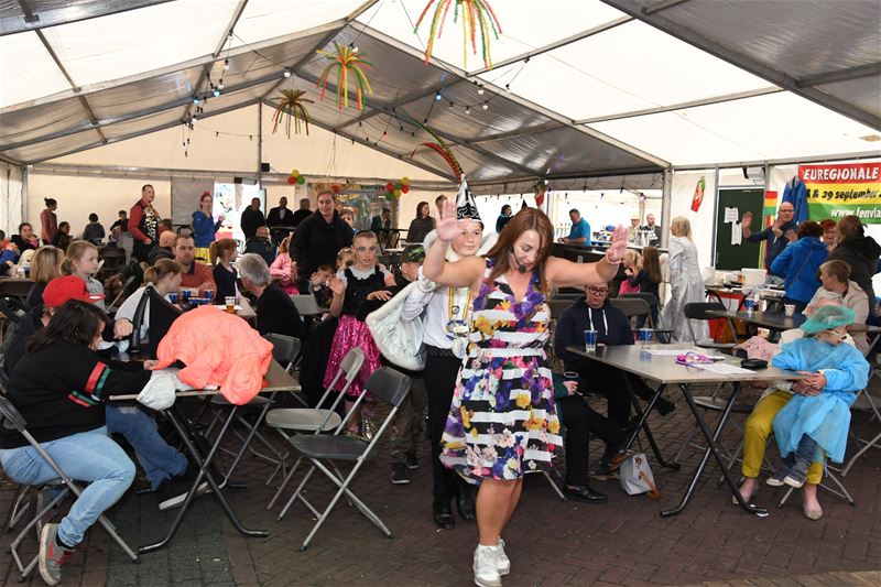 Ambiance op het kindercarnaval