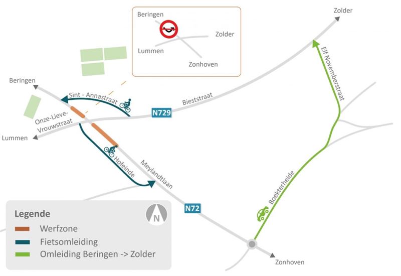 Anderhalve maand verkeershinder in Boekt