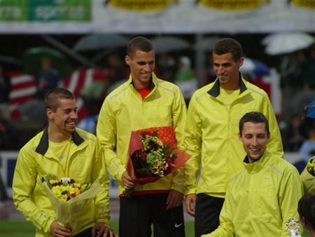 Belgen schitteren in 4 x 400 meter