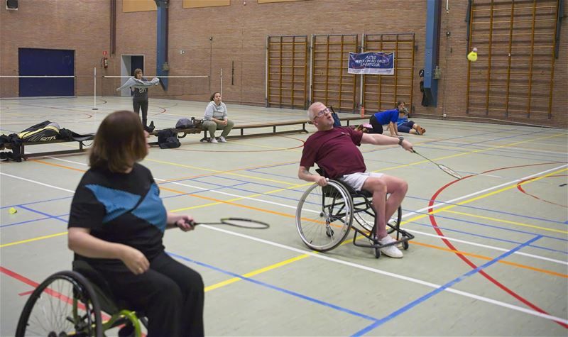 Beperkt aantal rolstoelbadmintonners in Berkenbos