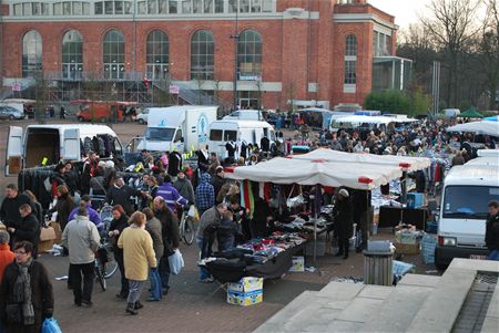 Bibberen op mini-Turkenmarkt