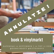 Boeken- en vinylmarkt is afgelast