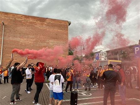 Braderieplein vrijgemaakt voor Turks voetbalfeest