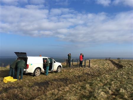 Brandwachters vatten ook post op mijnterril