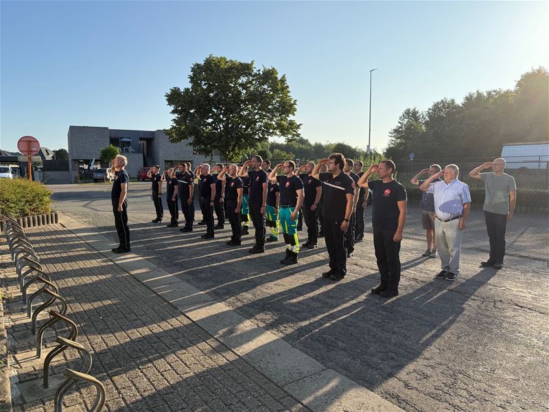 Brandweer herdenkt de ramp van 2019