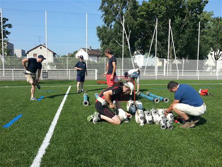 Brandweerploegen komen op temperatuur