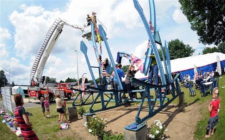 Breien vanop de ladderwagen