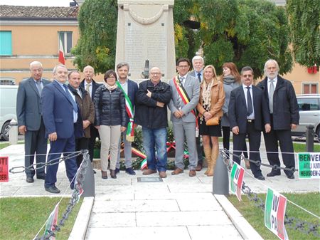 Burgemeester Borremans op herdenking in Erbe