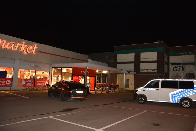 Carrefour overvallen kort voor sluitingstijd