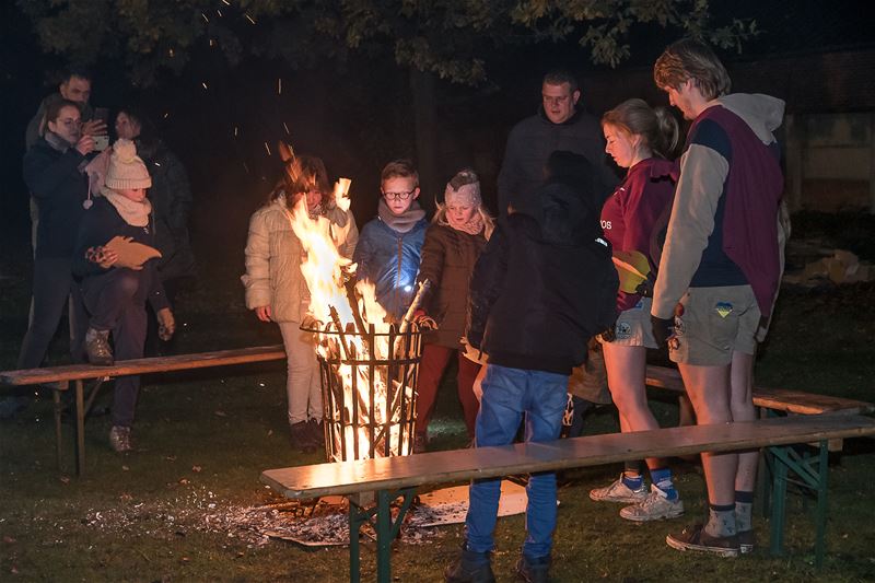 Chiro hield het warm tijdens 2de Berkennacht