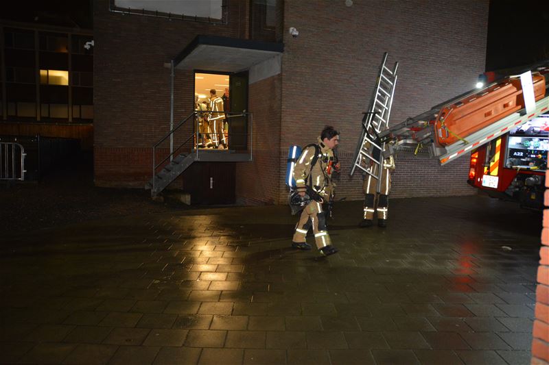 Collegepersoneel blust zelf smeulbrandje