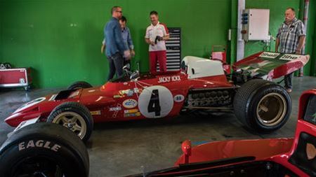 COVID-testcentrum tijdens historic op circuit